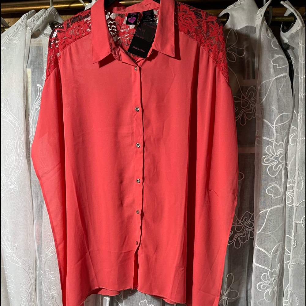 Button down blouse.  New with tags.
